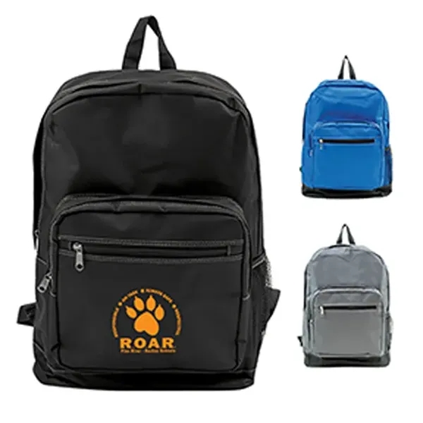 Classic Sports Zippered Backpack - 600 Denier - Image 1