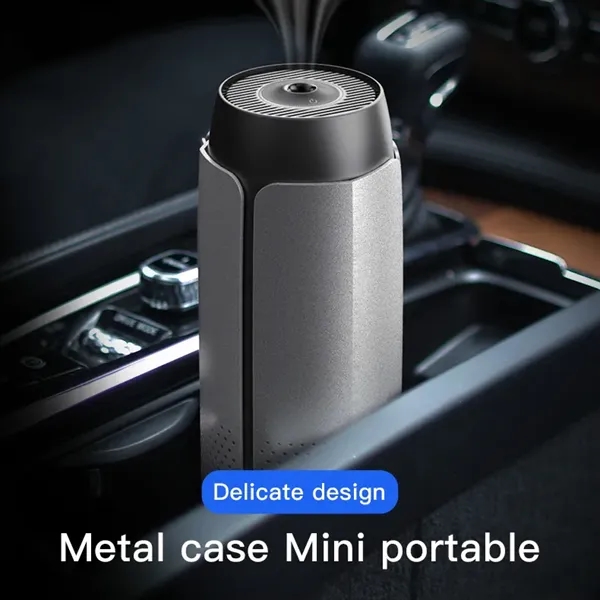 Car Office Air Purifier Black and Silver - Image 1