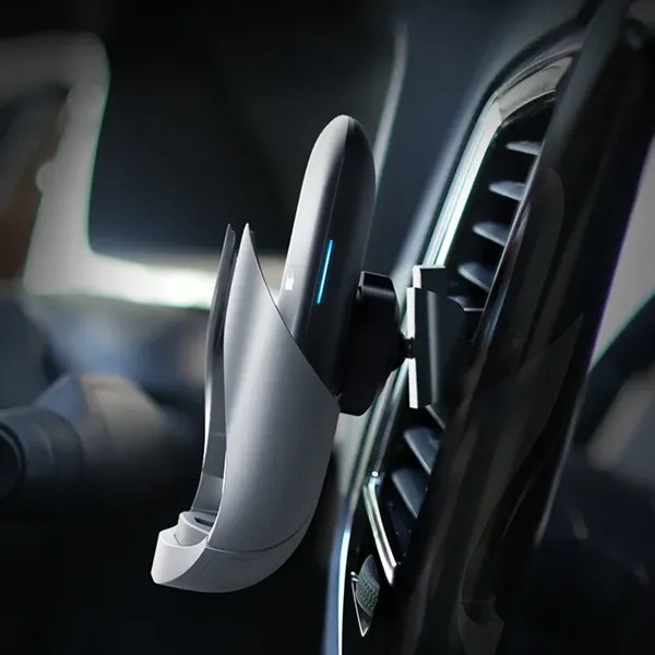 Wireless Car Quick Charger with Phone Holder in W Shape - Image 6
