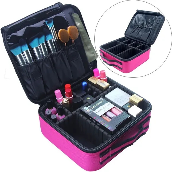 Makeup Bag Cosmetic Case Travel Organizer - Image 2