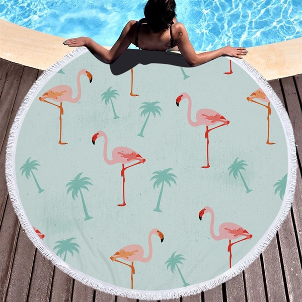 Flamingo  themed Beach Towel - Image 7