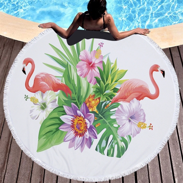 Flamingo  themed Beach Towel - Image 8