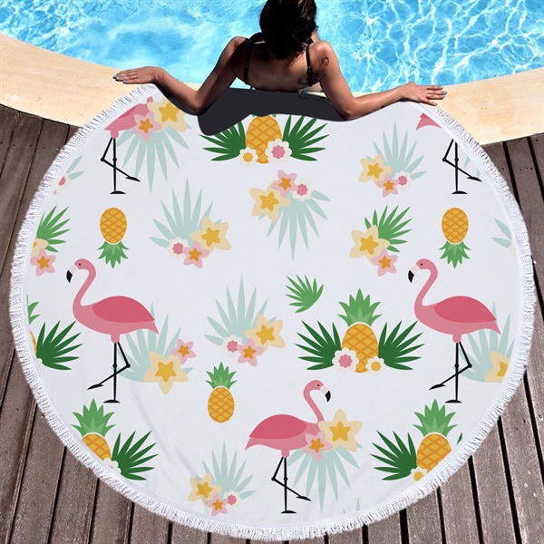Flamingo  themed Beach Towel - Image 10