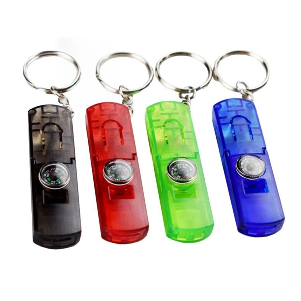 Whistle Light And Compass Keychain - Image 5