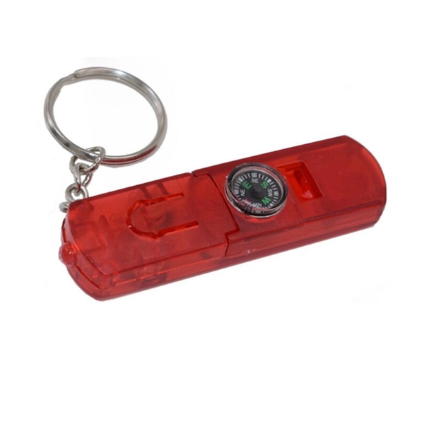 Whistle Light And Compass Keychain - Image 6