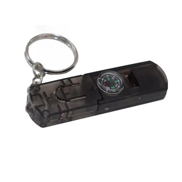 Whistle Light And Compass Keychain - Image 7