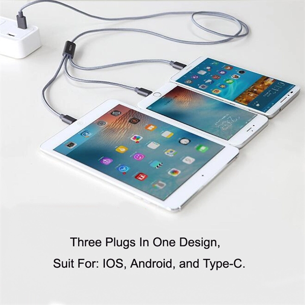 Weave Nylon Braided Multi Phone Charging Cable - Image 2