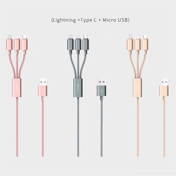 Weave Nylon Braided Multi Phone Charging Cable - Image 9