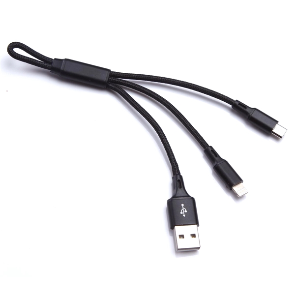 Weave Nylon Braided Multi Phone Charging Cable - Image 6