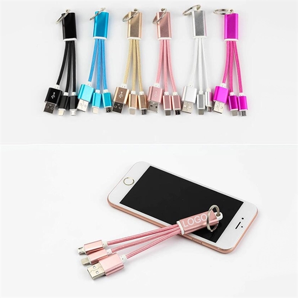 Weave Nylon Braided Multi Phone Charging Cable - Image 2