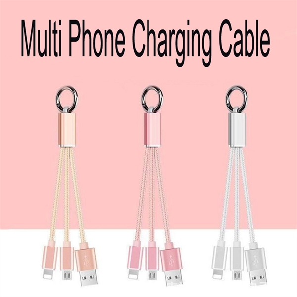 Weave Nylon Braided Multi Phone Charging Cable - Image 4