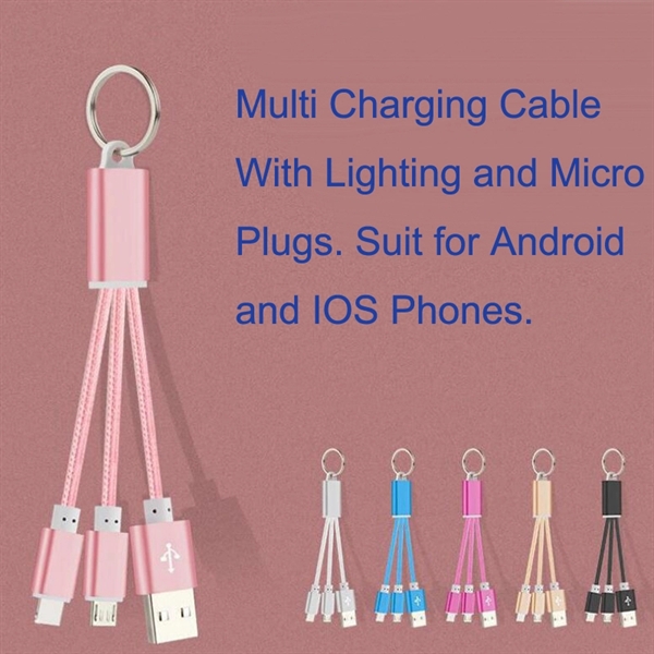 Weave Nylon Braided Multi Phone Charging Cable - Image 5