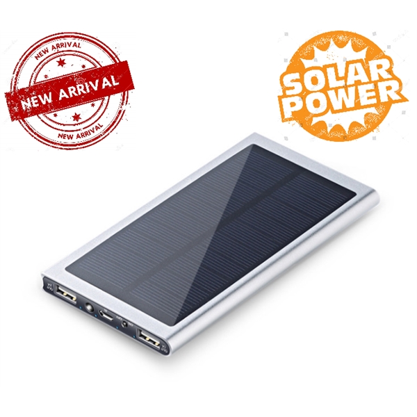 High Capacity Solar Portable Power Bank 6000mAh - Image 1