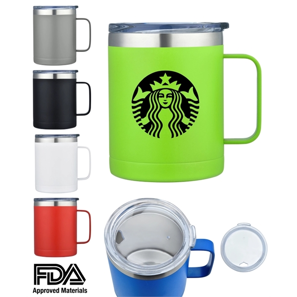 14oz Double Wall Stainless Steel Mug Vacuum Insulated. - Image 2