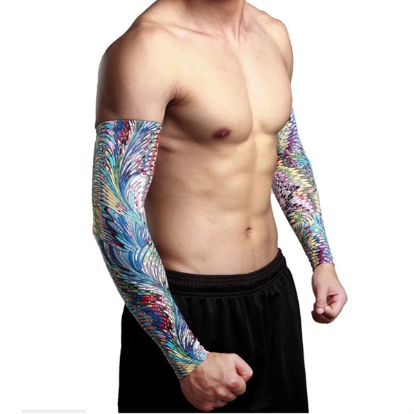 Fake Temporary Nylon Elastic Tattoo Arm Sleeves - Image 2