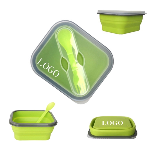 Silicone Collapsible Food Container or Lunch Box - Image 1