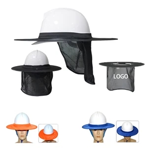Summer Hard Safe Hat Helmet Neck Breathable Sunshade