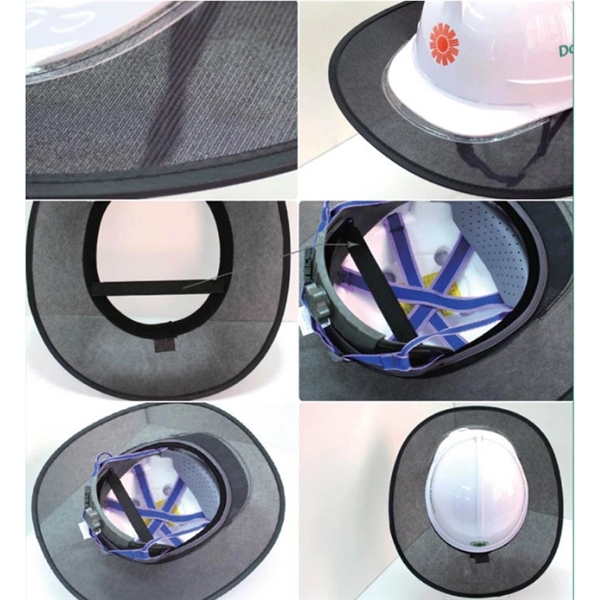 Summer Hard Safe Hat Helmet Neck Breathable Sunshade - Image 2