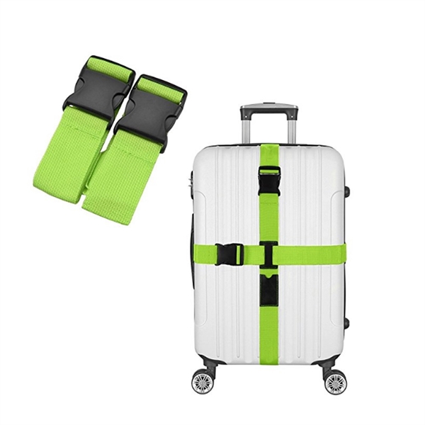 Cross Luggage Straps With Built-in Luggage Tag Slot - Image 2