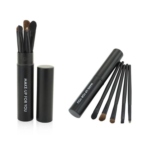 Cosmetic Make Up Eye Brush Set Kit With Aluminum Case - Image 5