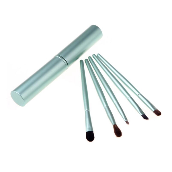 Cosmetic Make Up Eye Brush Set Kit With Aluminum Case - Image 7