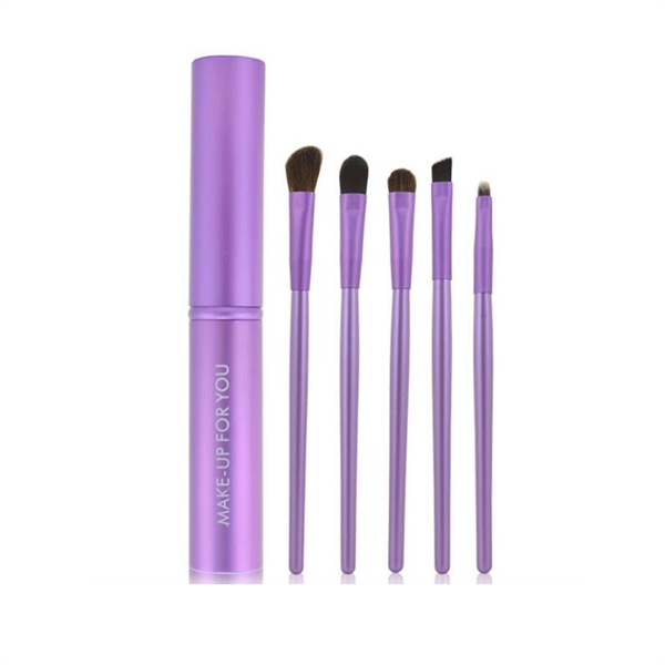 Cosmetic Make Up Eye Brush Set Kit With Aluminum Case - Image 10