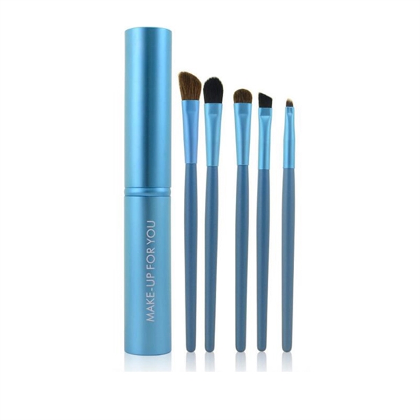 Cosmetic Make Up Eye Brush Set Kit With Aluminum Case - Image 12