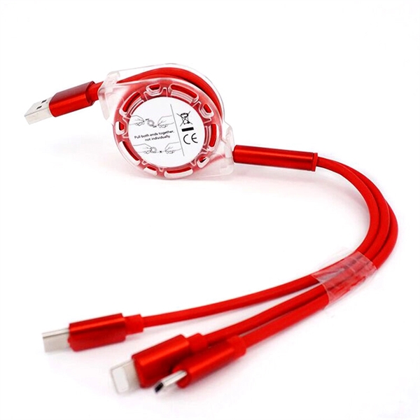 Retractable Telescopic Multi Phone Charging Cable - Image 3