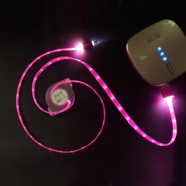 Retractable Or Telescopic LED Light Up Phone Charging Cable - Image 6