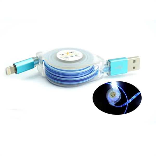 Retractable Or Telescopic LED Light Up Phone Charging Cable - Image 9