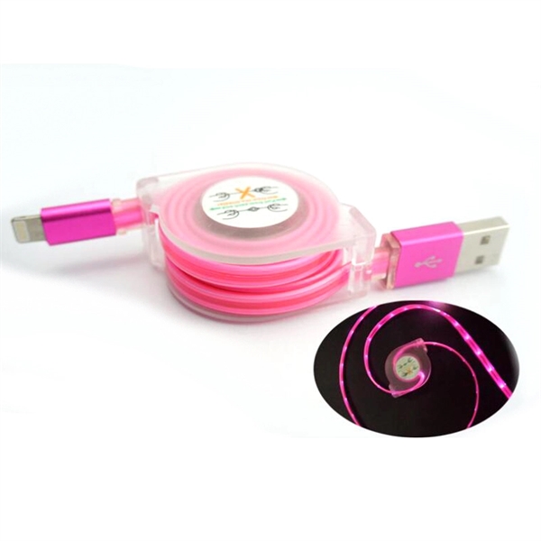 Retractable Or Telescopic LED Light Up Phone Charging Cable - Image 11