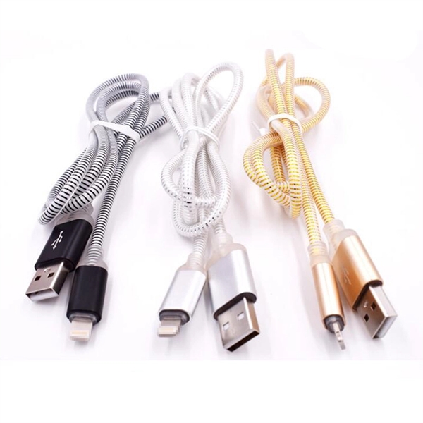 Spiral Thread LED Light Up Phone Charging Cable - Image 5