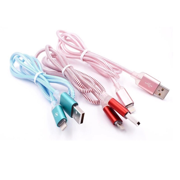 Spiral Thread LED Light Up Phone Charging Cable - Image 6