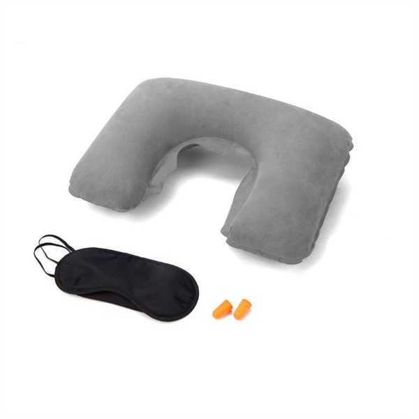 Travel Neck Pillow Set With Eye Mask - Image 8