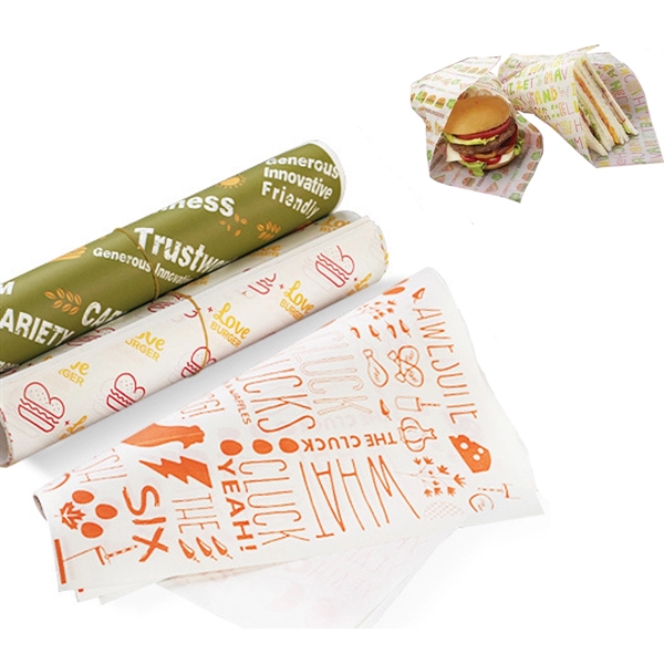Promotional Greaseproof Food Wrap and Basket Liner Paper - Image 1