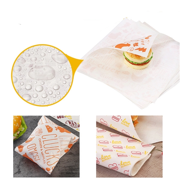 Promotional Greaseproof Food Wrap and Basket Liner Paper - Image 2
