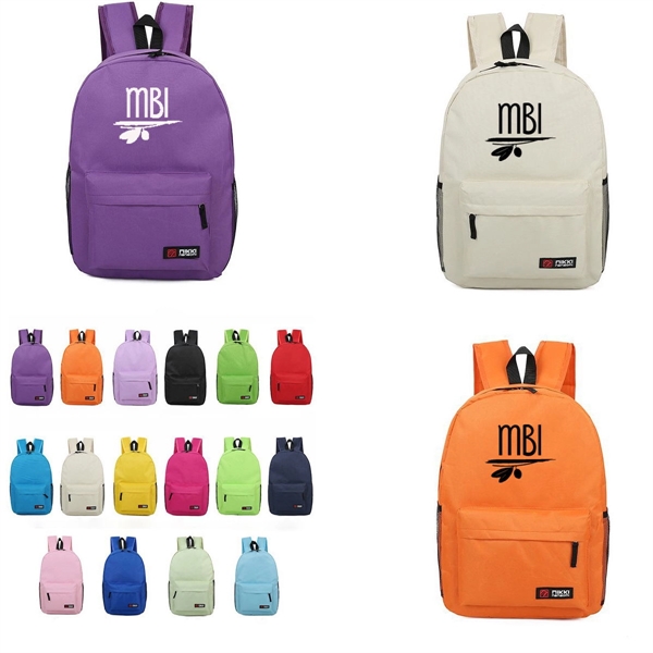 Nylon Backpack With Pocket