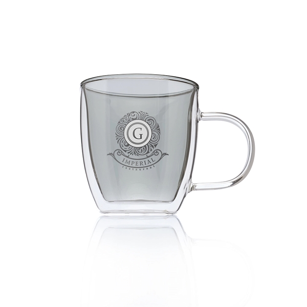 10 oz. Crystallite Double Wall Glass Coffee Mug - Image 6