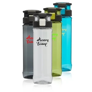 24 oz. Gaia Plastic Water Bottle with Flip Lid and Handle