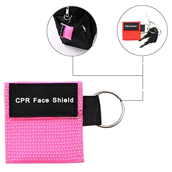 CPR Face Mask Shield Key Chain - Image 5
