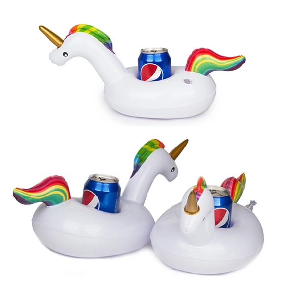 Inflatable Unicorn Pool Floating Drink Holder - Image 3