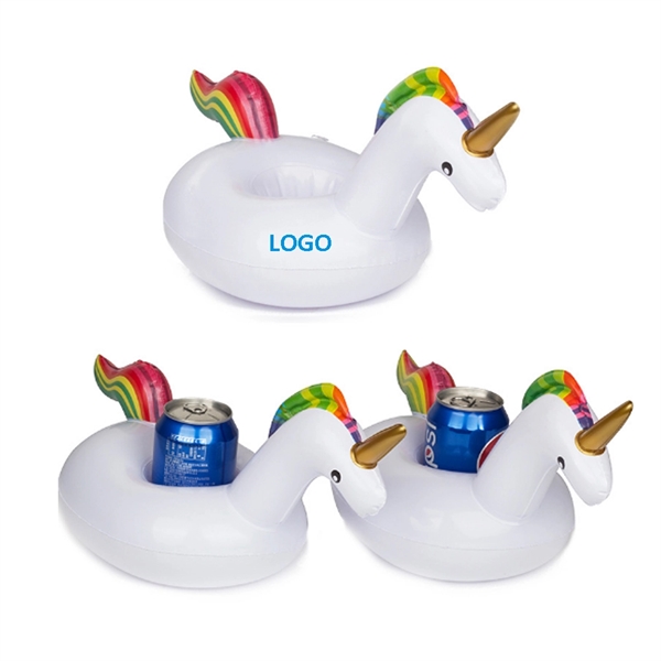 Inflatable Unicorn Pool Floating Drink Holder - Image 1