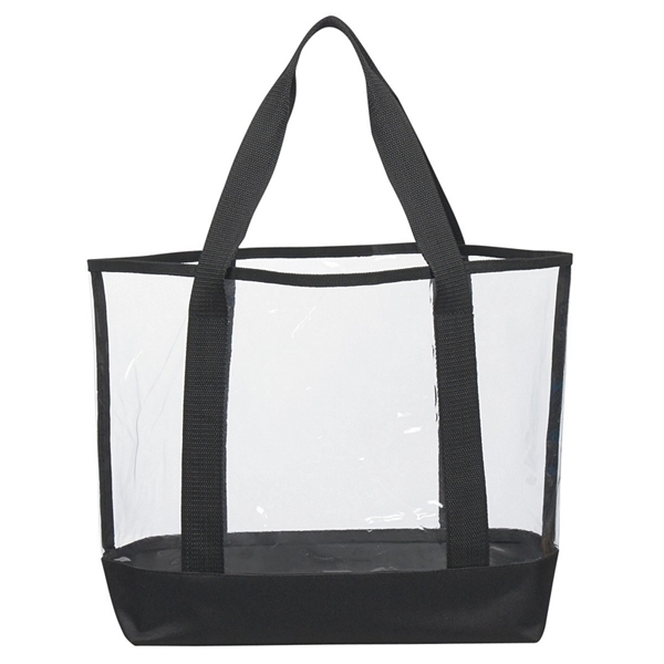 Clear PVC Tote Bag Or Transparent Clear Beach Bag - Image 2