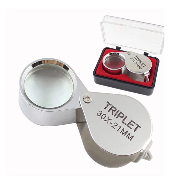 Foldable Jewelry Loupe 30X Magnifier Or Magnifying Glass - Image 1