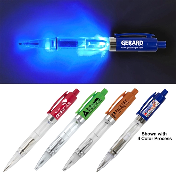 Vicente Light Up Pen with BLUE Color LED Light - Image 1