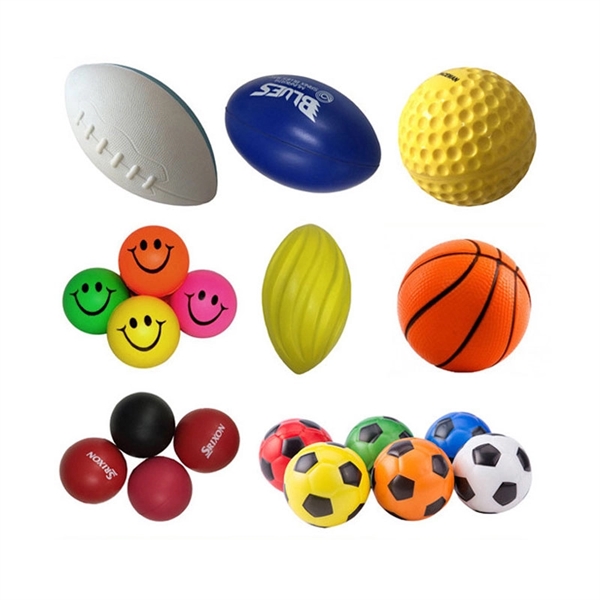 Custom Stress Reliever PU Foam Toy Squeeze Ball - Image 4
