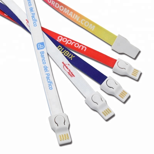 2 In One Neck Lanyard USB Phone Charging Charger - Image 6