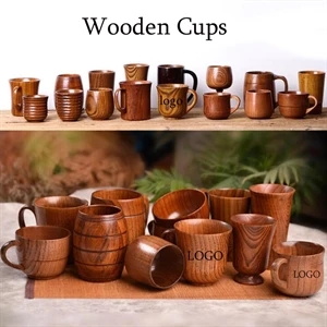 Custom Natural Wood Cup Wine Cup Coffee Cup Tea Cup Beer Cup