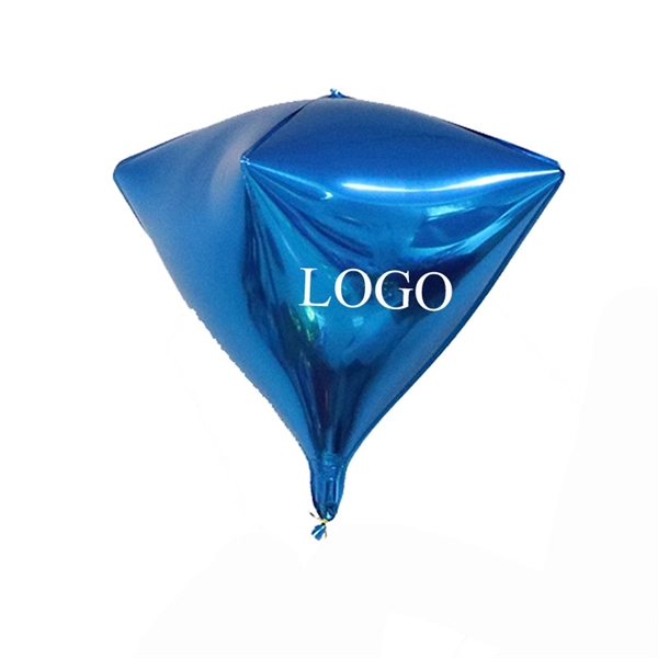 4D Large Diamond Sphere Shaped Aluminum Foil Balloon - Image 1