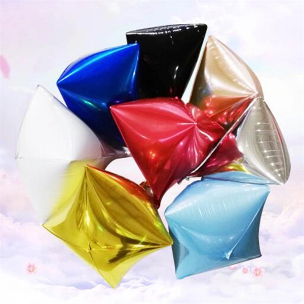 4D Large Diamond Sphere Shaped Aluminum Foil Balloon - Image 4